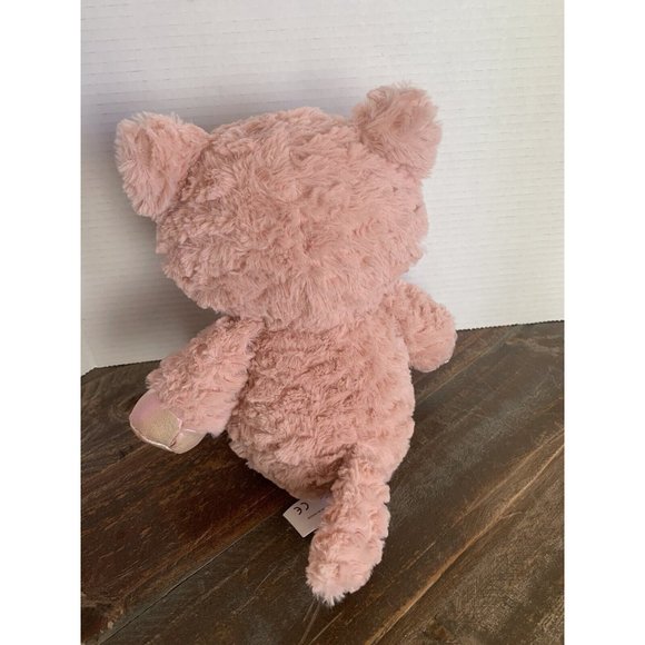 Fox Plush Toy14" Kellytoy Stuffed Animal Pals Pink White Furry Shiny paws Bowtie - Picture 2 of 6